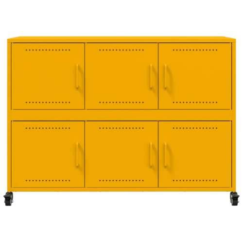 Komoda boja senfa 100,5x39x72 cm čelični - Žuta 1 Cijena