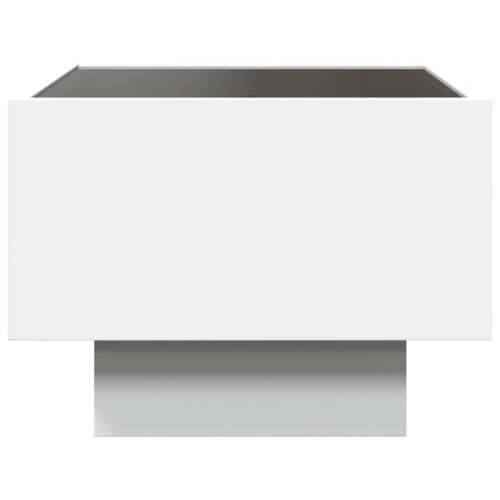 Bočni stolić LED bijeli 40 x 40 x 30 cm od konstruiranog drva - Bijela 40 x 40 x 30 cm 1 Cijena