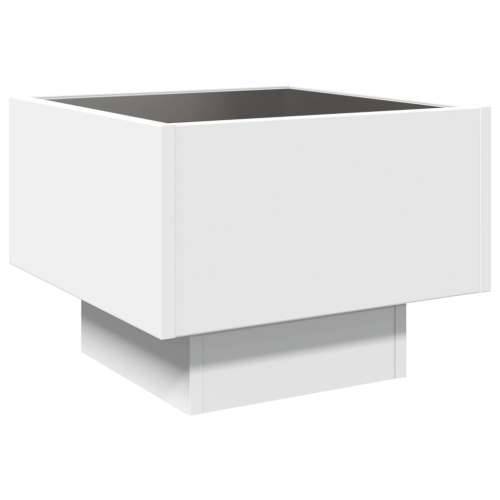 Bočni stolić LED bijeli 40 x 40 x 30 cm od konstruiranog drva - Bijela 40 x 40 x 30 cm 1 Cijena