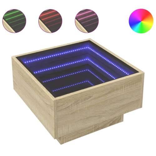 Stolić za kavu LED boja hrasta 50x50x30 cm konstruirano drvo - sonoma hrast 50 x 50 x 30 cm 1 Cijena