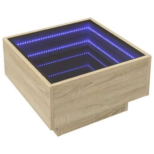 Stolić za kavu LED boja hrasta 50x50x30 cm konstruirano drvo - sonoma hrast 50 x 50 x 30 cm 1 Cijena