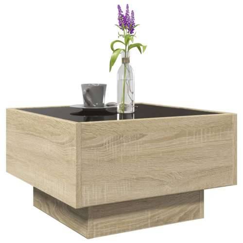 Stolić za kavu LED boja hrasta 50x50x30 cm konstruirano drvo - sonoma hrast 50 x 50 x 30 cm 1 Cijena
