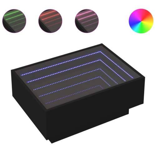 Stolić za kavu LED crni 70 x 50 x 30 cm od konstruiranog drva - Crna 70 x 50 x 30 cm 1 Cijena
