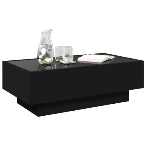 Stolić za kavu LED crni 90x50x30 cm od konstruiranog drva - Crna 90 x 50 x 30 cm 1 Cijena