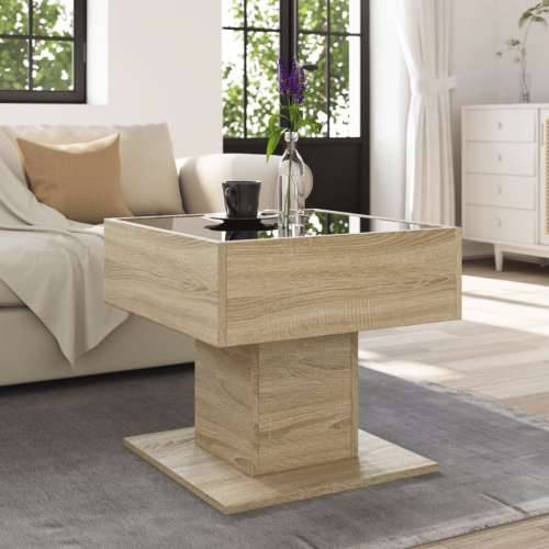 Stolić za kavu LED boja hrasta 50x50x45 cm konstruirano drvo - sonoma hrast 1 50 cm Cijena