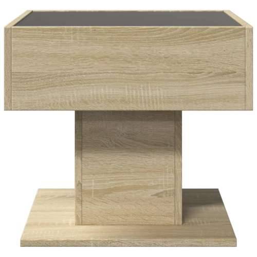 Stolić za kavu LED boja hrasta 50x50x45 cm konstruirano drvo - sonoma hrast 1 50 cm Cijena