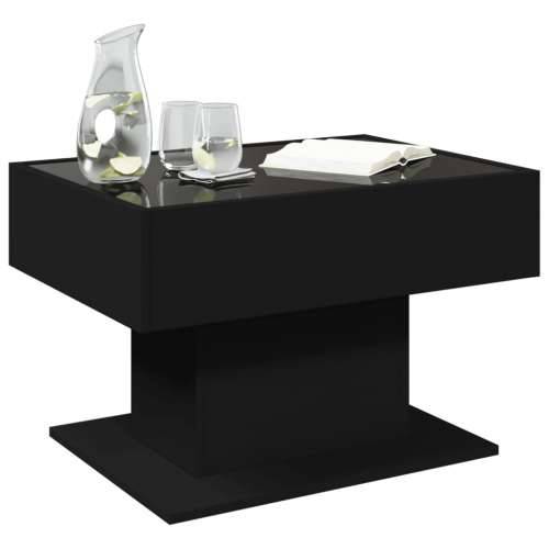 Stolić za kavu LED crni 70x50x45 cm od konstruiranog drva - Crna 1 70 cm Cijena