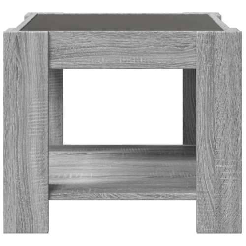 Stolić za kavu LED boja hrasta 53x53x45 cm konstruirano drvo - Sivi hrast sonoma 1 53 cm Cijena