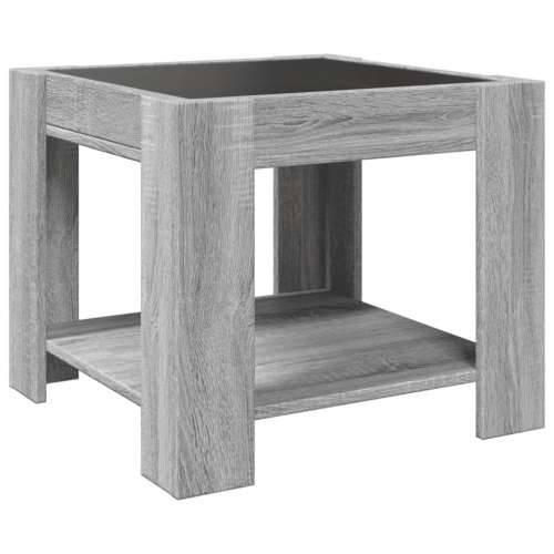 Stolić za kavu LED boja hrasta 53x53x45 cm konstruirano drvo - Sivi hrast sonoma 1 53 cm Cijena
