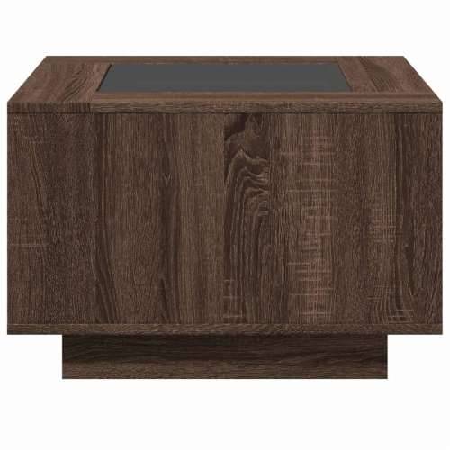 Stolić za kavu LED smeđa boja hrasta 60x60x40 cm drveni - Smeđi hrast 60 x 60 x 40 cm 1 Cijena