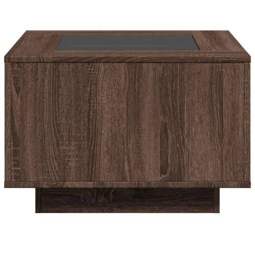 Stolić za kavu LED smeđa boja hrasta 60x60x40 cm drveni - Smeđi hrast 60 x 60 x 40 cm 1 Cijena