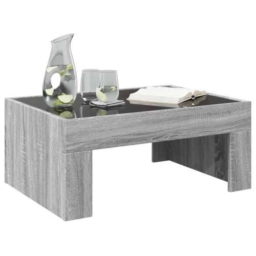 Stolić s beskonačnim LED svjetlima boja hrasta 70x50x30 cm - Sivi hrast sonoma 1 70 cm 50 cm Cijena