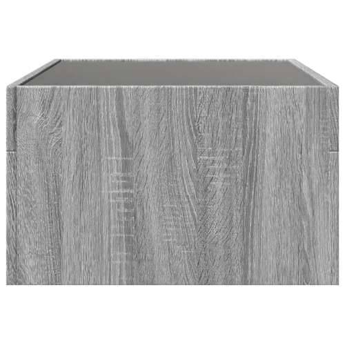 Stolić s beskonačnim LED svjetlima boja hrasta 70x50x30 cm - Sivi hrast sonoma 1 70 cm 50 cm Cijena