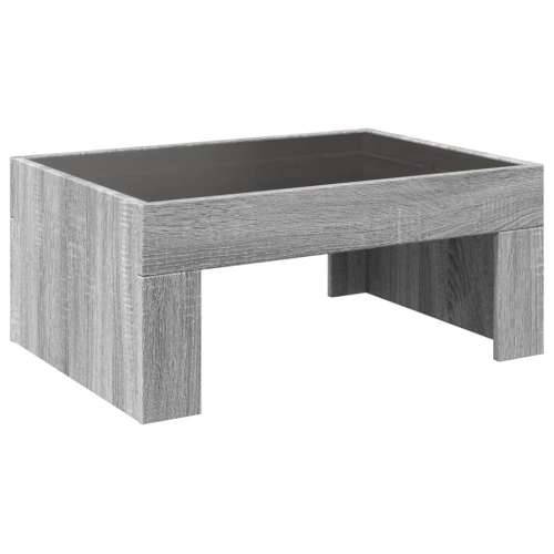 Stolić s beskonačnim LED svjetlima boja hrasta 70x50x30 cm - Sivi hrast sonoma 1 70 cm 50 cm Cijena