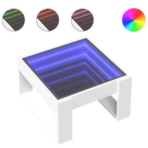 Stolić s beskonačnim LED svjetlima bijeli 50x53x30 cm - Bijela 1 50 cm Cijena