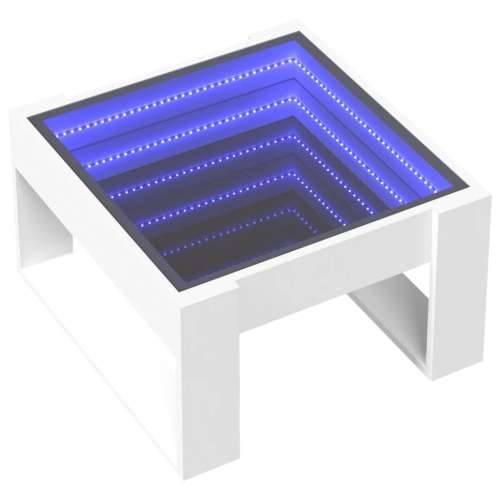 Stolić s beskonačnim LED svjetlima bijeli 50x53x30 cm - Bijela 1 50 cm Cijena