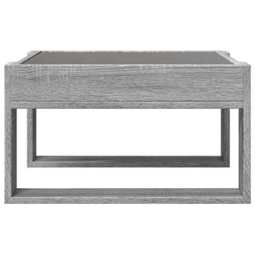 Stolić s beskonačnim LED svjetlima boja hrasta 50x53x30 cm - Sivi hrast sonoma 1 50 cm Cijena