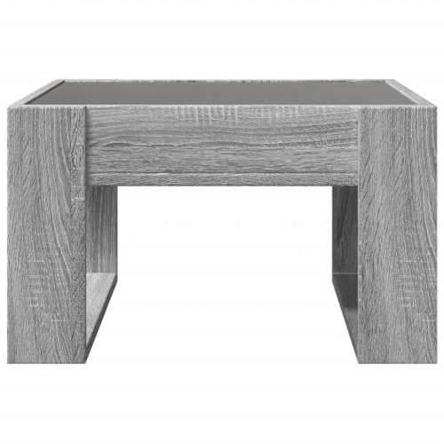 Stolić s beskonačnim LED svjetlima boja hrasta 50x53x30 cm - Sivi hrast sonoma 1 50 cm Cijena