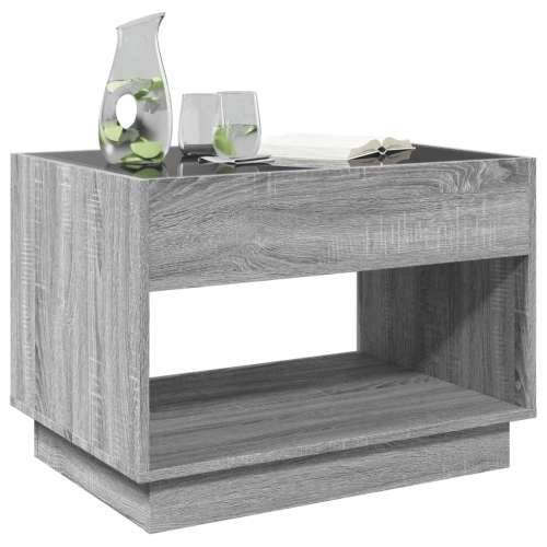 Stolić s beskonačnim LED svjetlima boja hrasta 70x50x50 cm - Sivi hrast sonoma 1 70 cm Cijena