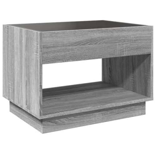 Stolić s beskonačnim LED svjetlima boja hrasta 70x50x50 cm - Sivi hrast sonoma 1 70 cm Cijena