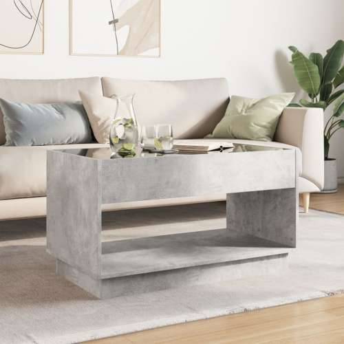 Stolić s beskonačnim LED siva boja betona 90x50x50 cm - Beton siva 1 90 cm Cijena