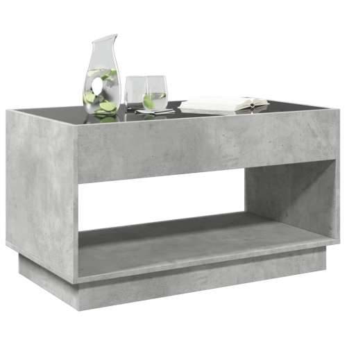 Stolić s beskonačnim LED siva boja betona 90x50x50 cm - Beton siva 1 90 cm Cijena