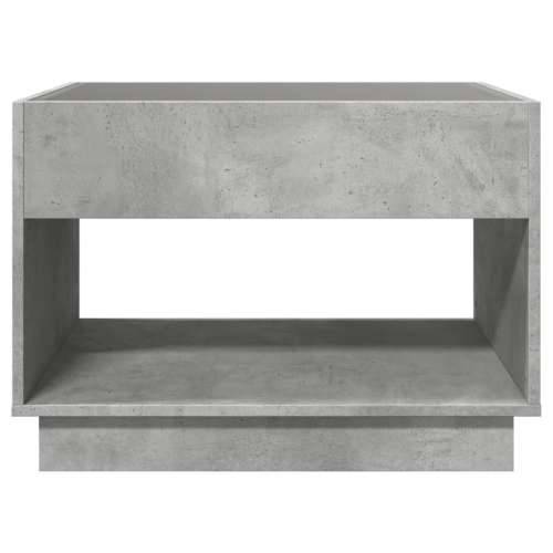 Stolić s beskonačnim LED siva boja betona 90x50x50 cm - Beton siva 1 90 cm Cijena