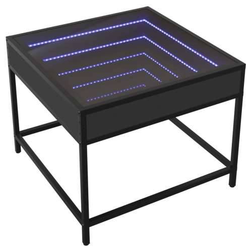 Stolić za kavu s beskonačnim LED svjetlima crni 50x50x41 cm Crna 50 x 50 x 41 cm 1 Cijena