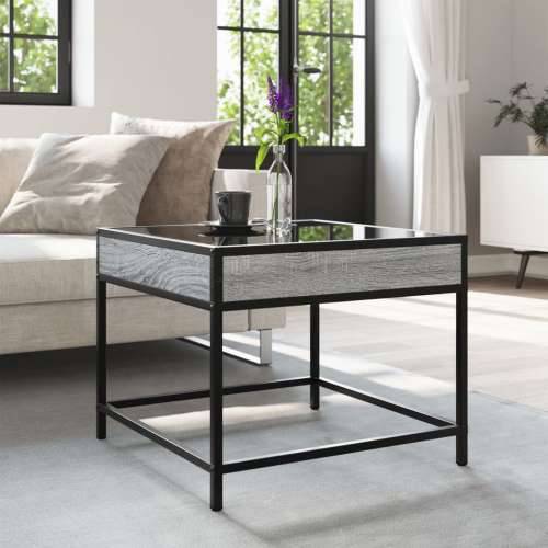 Stolić s beskonačnim LED svjetlima boja hrasta 50x50x41 cm - Sivi hrast sonoma 50 x 50 x 41 cm 1 Cijena