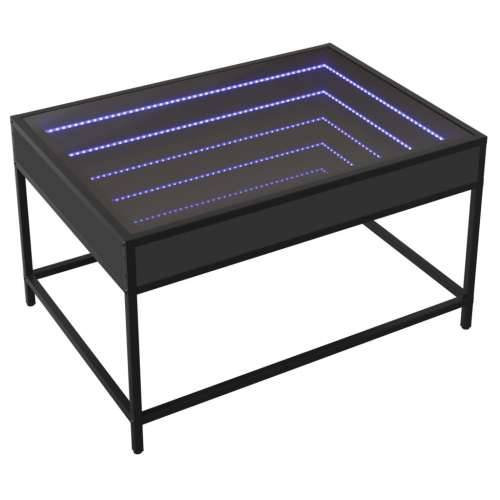 Stolić za kavu s beskonačnim LED svjetlima crni 70 x 50 x 41 cm - Crna 70 x 50 x 41 cm 1 Cijena
