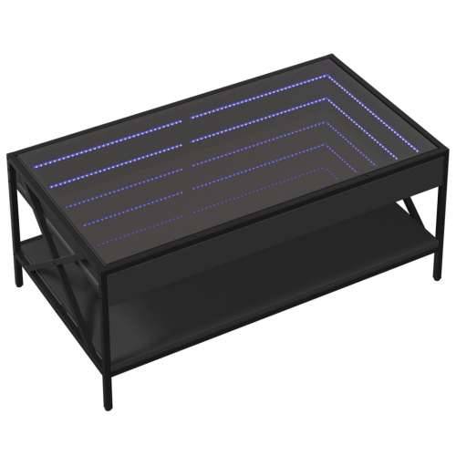 Stolić za kavu s beskonačnim LED svjetlima crni 90x50x38 cm - Crna 90 x 50 x 38 cm 1 Cijena