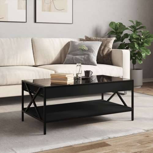 Stolić za kavu s beskonačnim LED svjetlima crni 90x50x38 cm - Crna 90 x 50 x 38 cm 1 Cijena