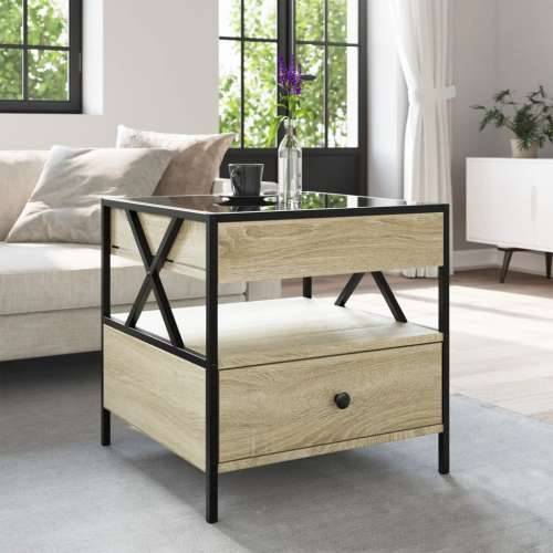 Stolić s beskonačnim LED svjetlima boja hrasta 50x50x51 cm - sonoma hrast 50 x 50 x 51 cm 1 Cijena