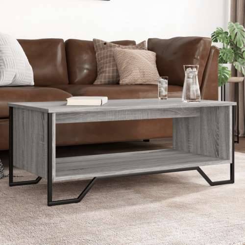 Stolić za kavu siva boja hrasta 100x51x40 cm konstruirano drvo Sivi hrast sonoma 1 100 cm Cijena