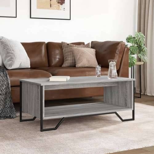 Stolić za kavu siva boja hrasta 100x51x40 cm konstruirano drvo Sivi hrast sonoma 1 100 cm Cijena
