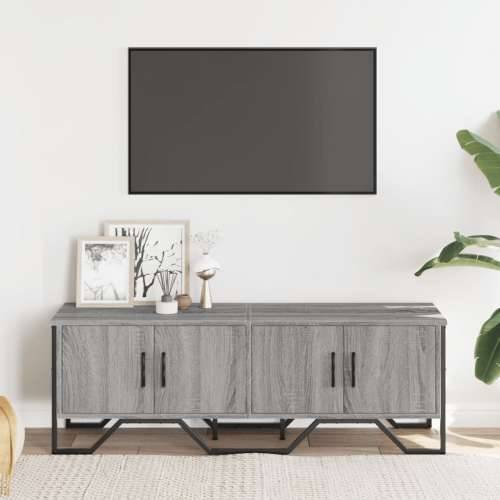 TV ormarić siva boja hrasta 122 x 34 x 41 cm konstruirano drvo - Sivi hrast sonoma 1 Cijena