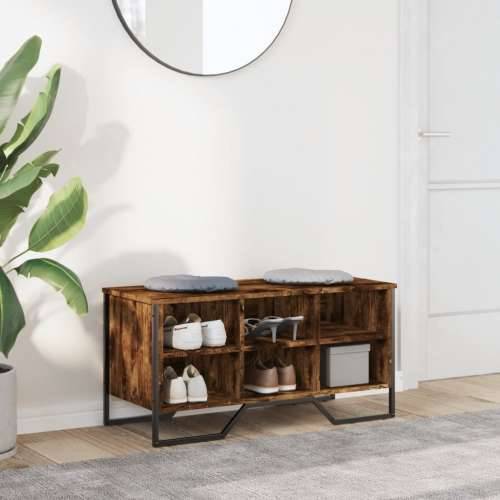 Ormarić za cipele boja hrasta 90x38x45,5 cm konstruirano drvo - Dimljeni hrast 1 45.5 cm Cijena