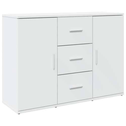 Komoda bijela 90,5 x 29,5 x 65 cm od konstruiranog drva Cijena