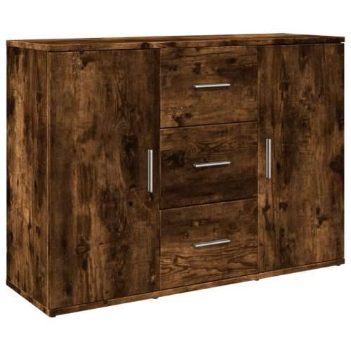Komoda boja dimljenog hrasta 90,5x29,5x65 cm konstruirano drvo Cijena