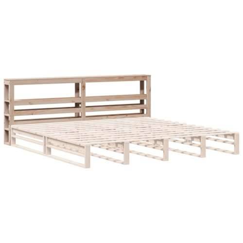 Uzglavlje s policama 200 cm od masive borovine - Prirodna 206 x 19 x 82 cm 1 Cijena