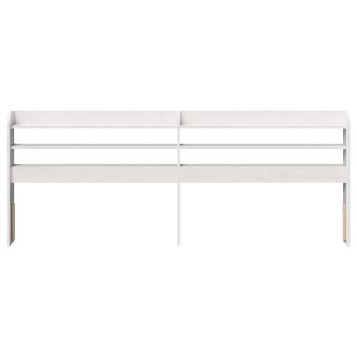 Uzglavlje s policama bijeli 180 cm od masive borovine Bijela 190 x 16 x 82 cm 1 Cijena