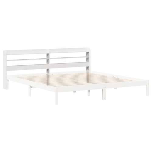 Uzglavlje s policama bijeli 180 cm od masive borovine Bijela 190 x 16 x 82 cm 1 Cijena