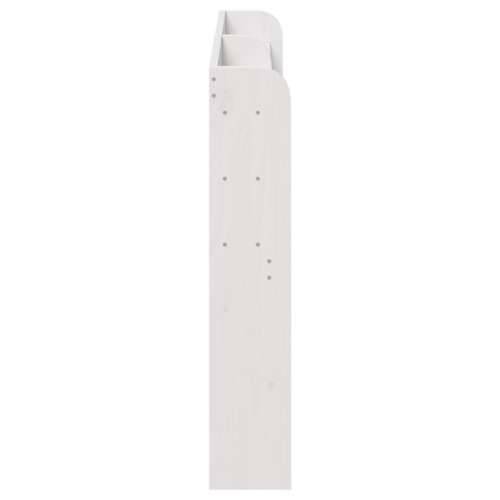Uzglavlje s policama bijeli 135 cm od masive borovine - Bijela 145 x 16 x 82 cm 1 Cijena