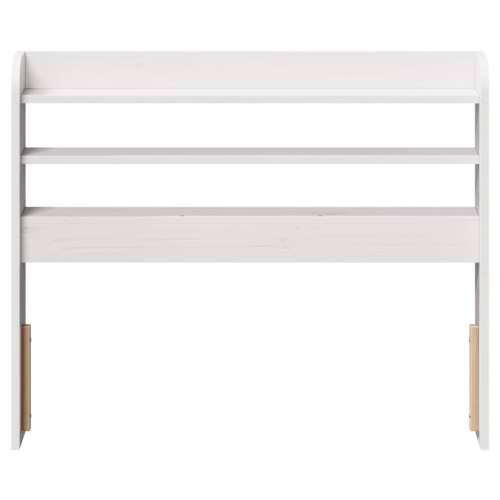 Uzglavlje s policama bijeli 90 cm od masive borovine Bijela 100 x 16 x 82 cm 1 Cijena