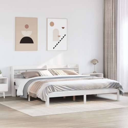 Okvir kreveta s uzglavljem bez madraca bijeli 180x200 cm - Bijela 180 x 200 cm Cijena