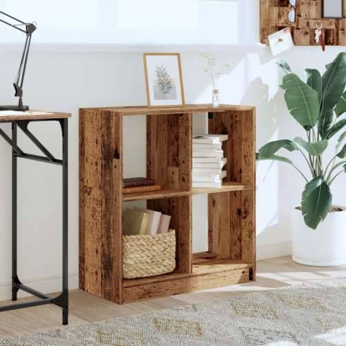 Regal za knjige boja staro drvo 68,5x32x75 cm konstruirano drvo - Staro drvo 1 75 cm 68.5 cm Cijena