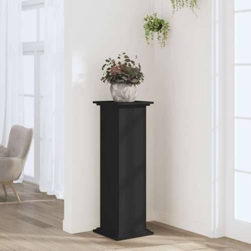 Stalak za biljke crni 33 x 33 x 100 cm konstruirano drvo - Crna 33 x 33 x 100 cm 1 Cijena