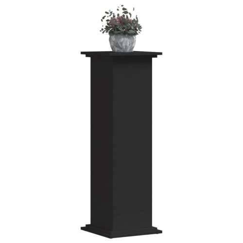 Stalak za biljke crni 33 x 33 x 100 cm konstruirano drvo - Crna 33 x 33 x 100 cm 1 Cijena
