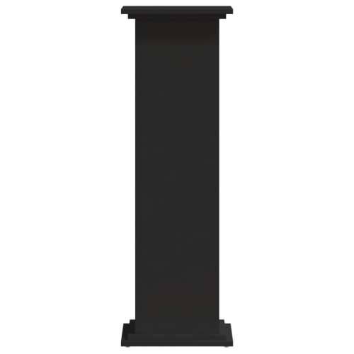 Stalak za biljke crni 33 x 33 x 100 cm konstruirano drvo - Crna 33 x 33 x 100 cm 1 Cijena