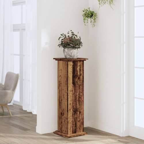 Stalak za biljke boja starog drva 33 x 33 x 100 cm drveni - Staro drvo 33 x 33 x 100 cm 1 Cijena